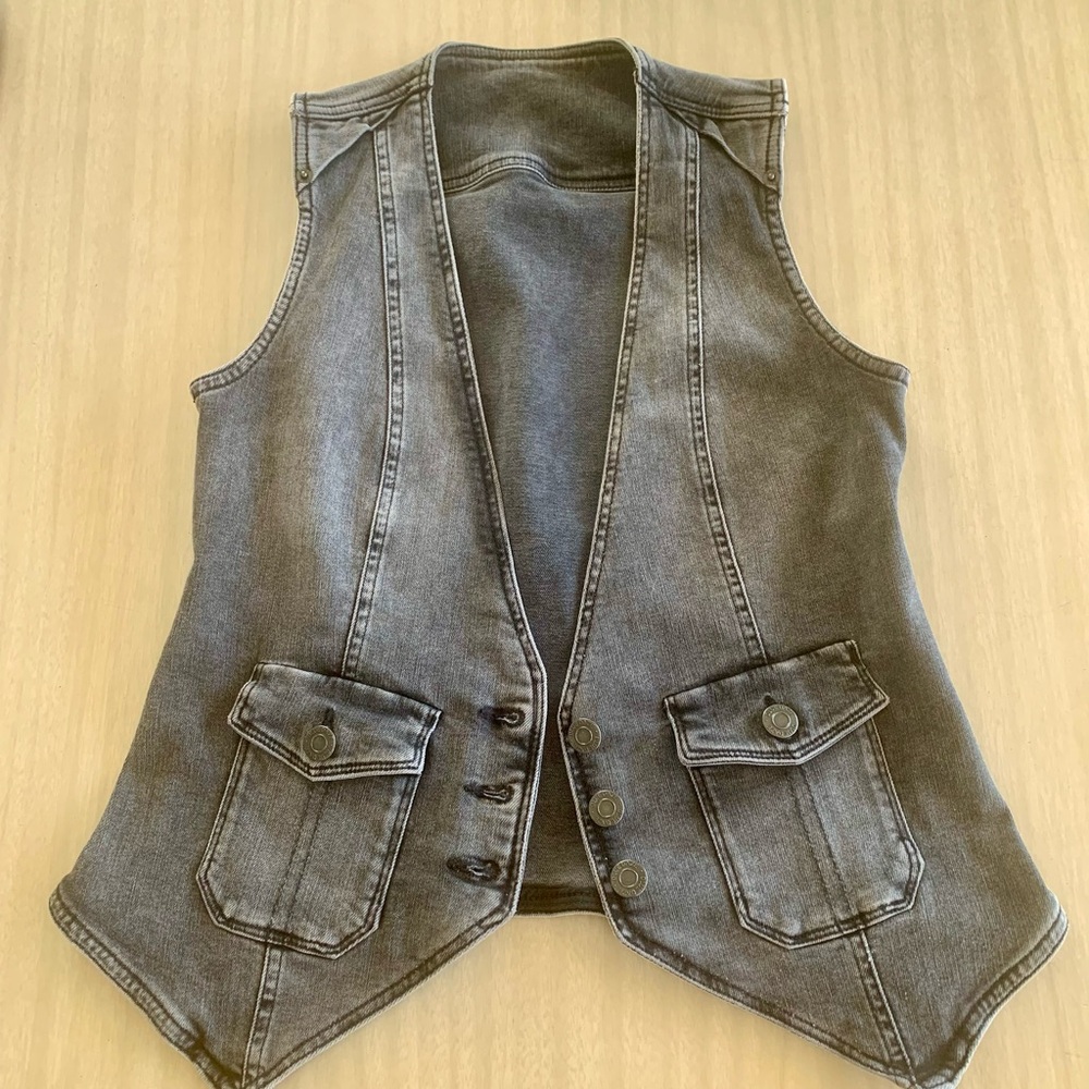 SUMMUM small Gray Denim Vest